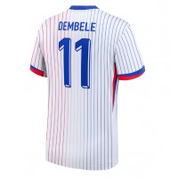 Camiseta Francia Ousmane Dembele #11 Segunda Equipación Replica Eurocopa 2024 mangas cortas